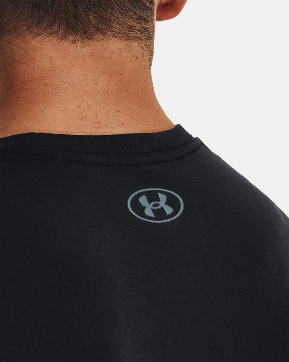 Men's UA Camo Fill Logo Short Sleeve, Black, pdpMainDesktop image number 3